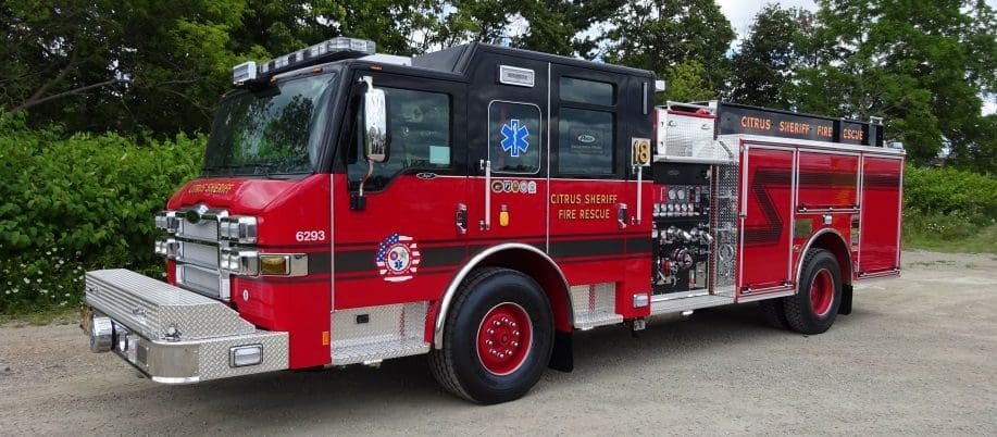 Pierce Impel Pumper delivered to Citrus County