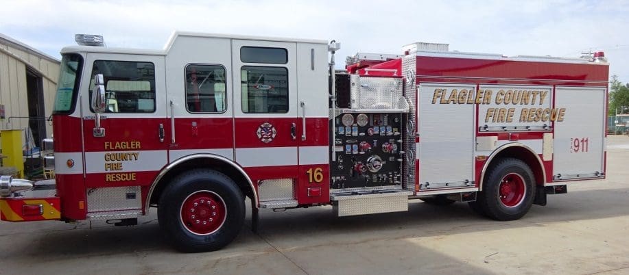 Pierce Enforcer Pumper delivered to Flagler County, Florida