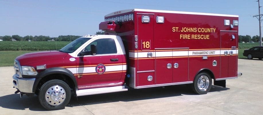 Braun Chief XL Ambulances purchased by St. Johns County, Florida