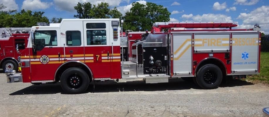 Ten 8 Fire Equipment Pierce Impel Pumper delivered to 