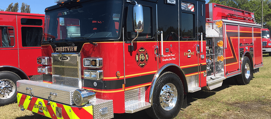 Pierce Saber Pumper delivered to Crestview, FL